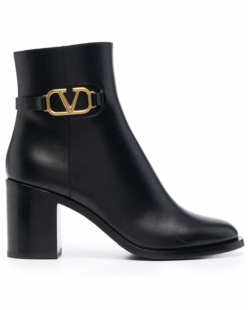 Valentino Garavani VLogo Signature Stiefeletten 75mm Schwarz