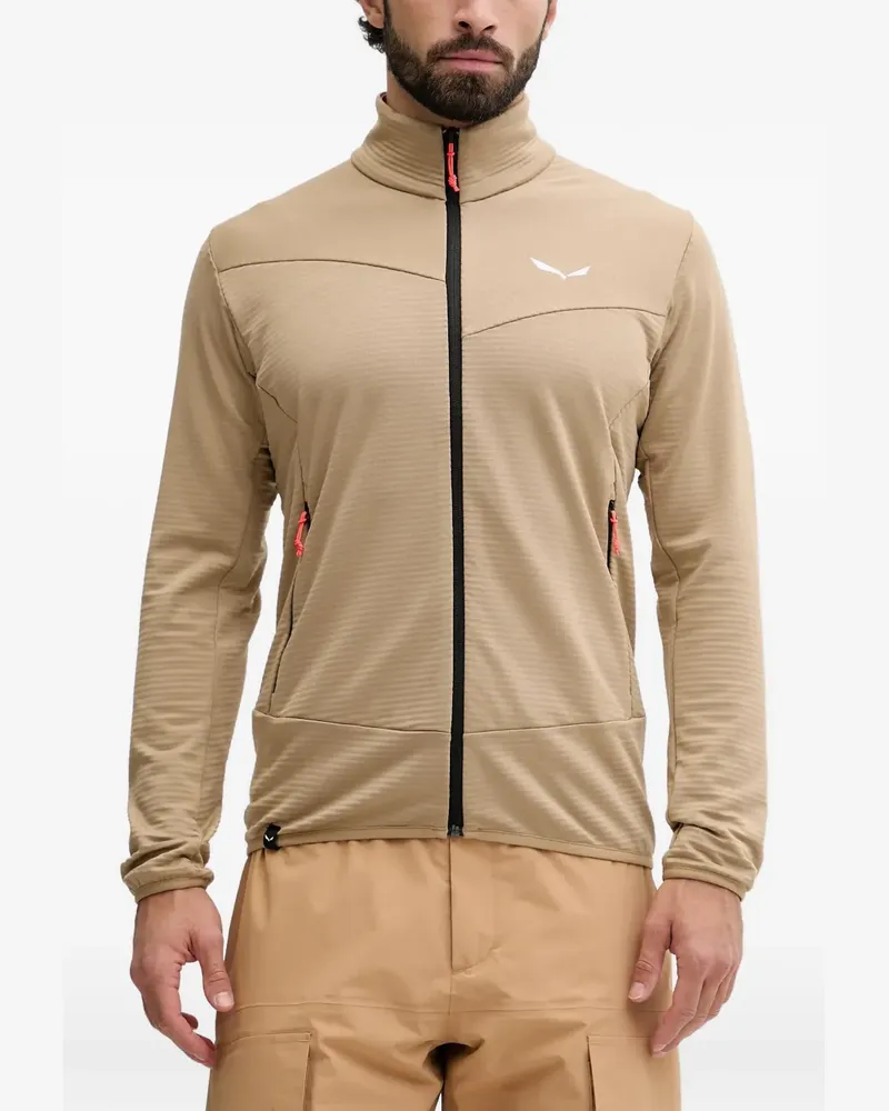 Salewa textured zip-up jacket - Nude Nude