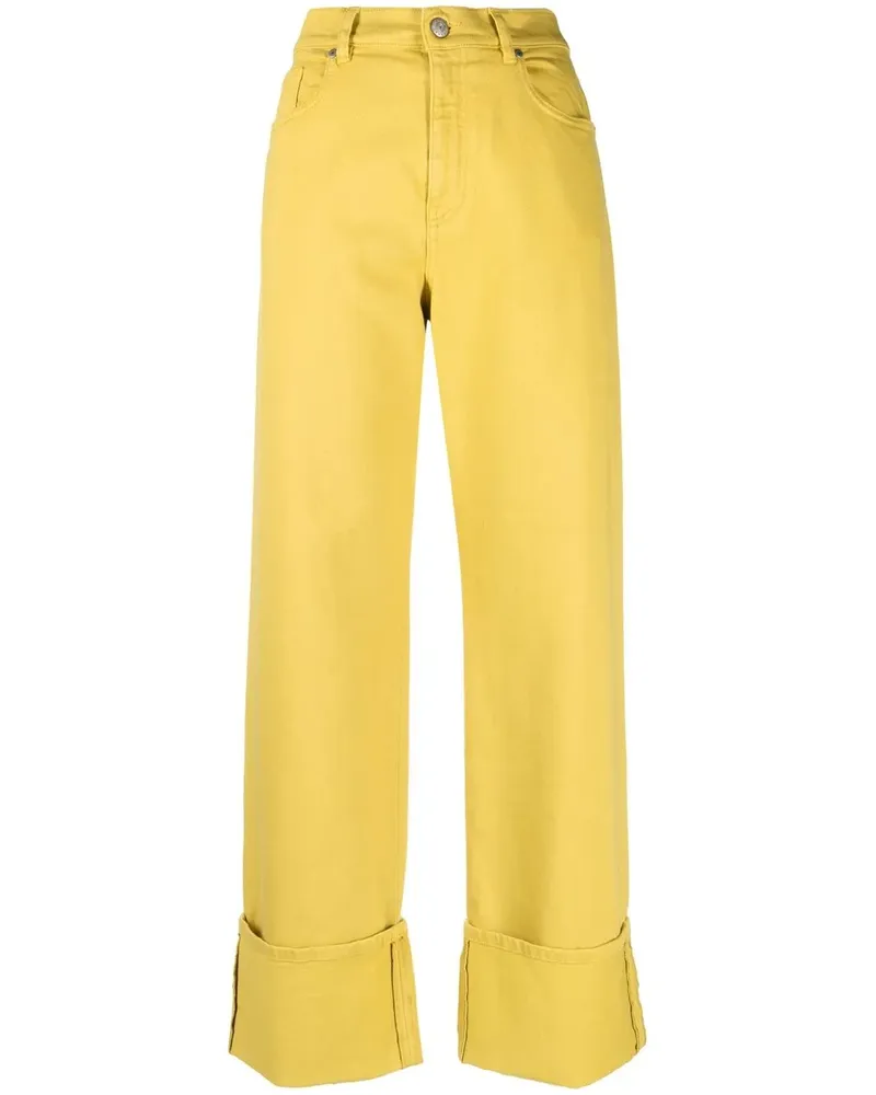 P.A.R.O.S.H. Hose mit geradem Bein - Gelb Gelb