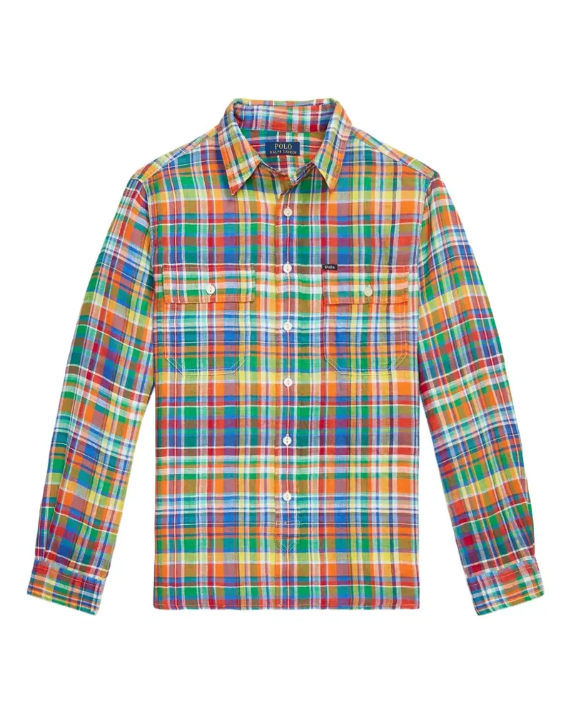 Ralph Lauren Hemd mit Karomuster - Orange Orange