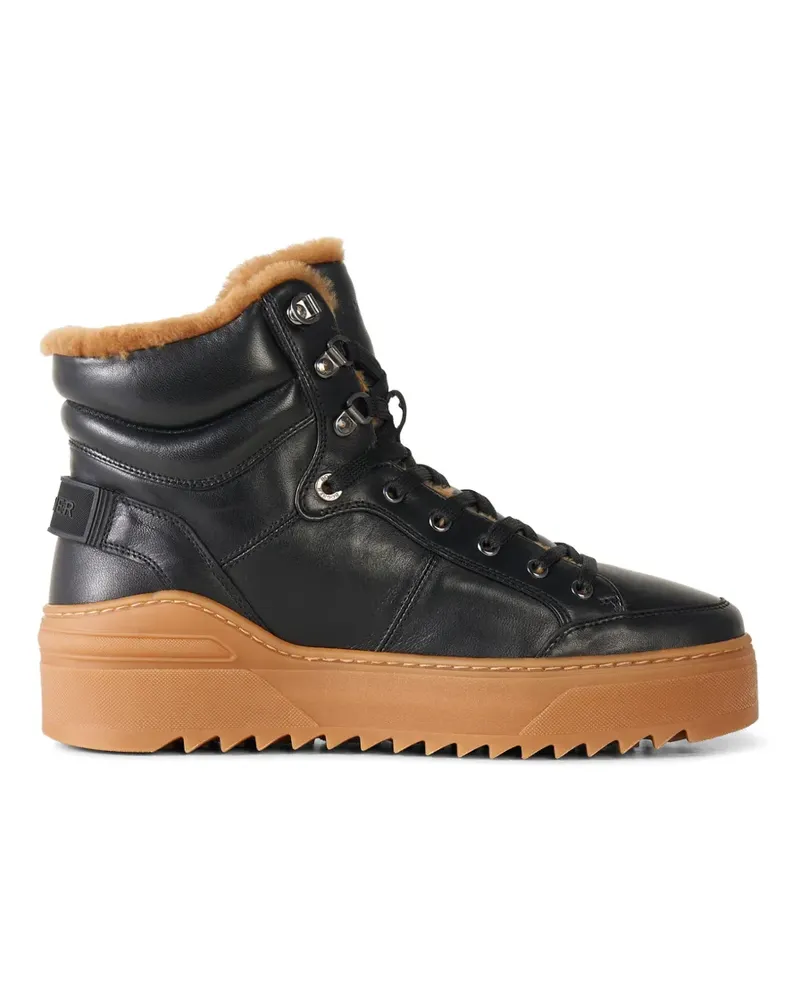 Bogner Bucharest Sneakers mit Shearling-Futter - Schwarz Schwarz