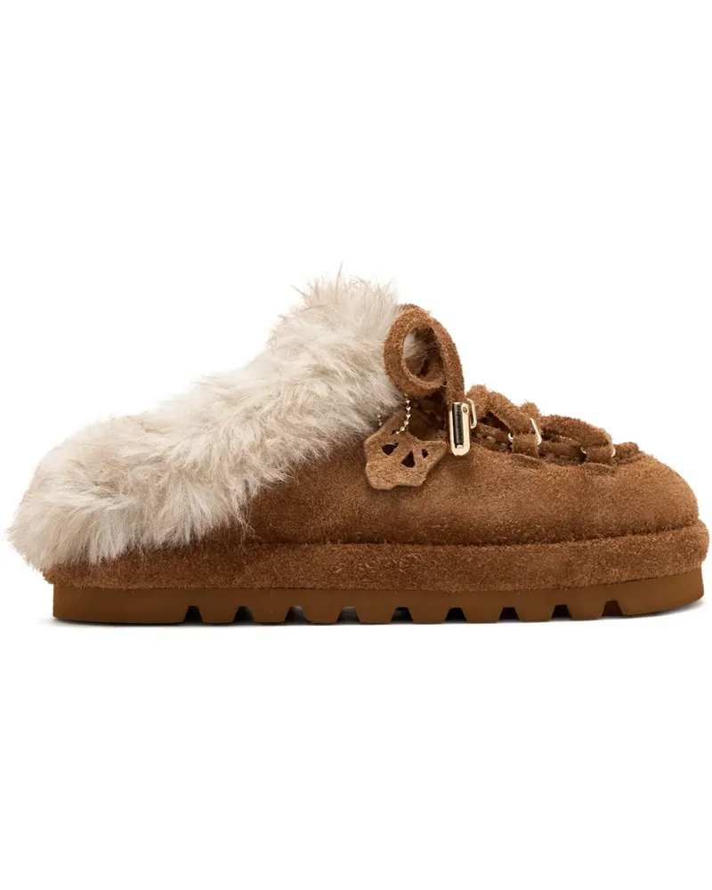 Naked Wolfe Harlow Slipper aus Wildleder - Braun Braun