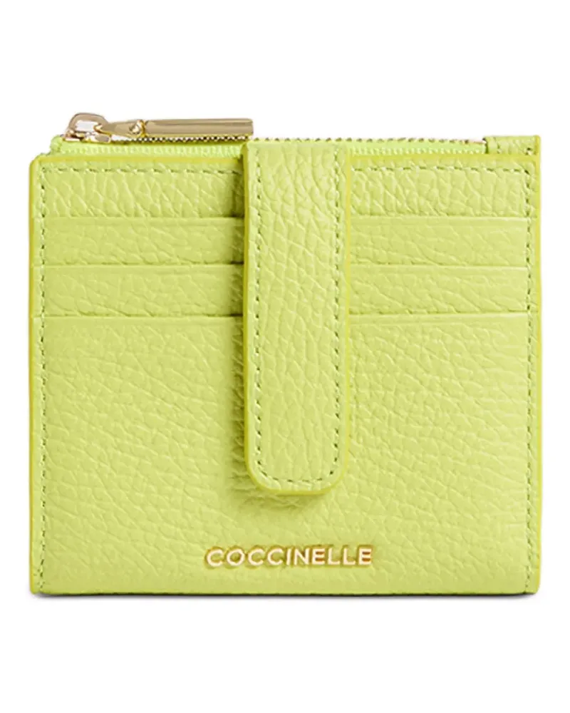 Coccinelle Portemonnaie mit Druckknopf - Grün Grün