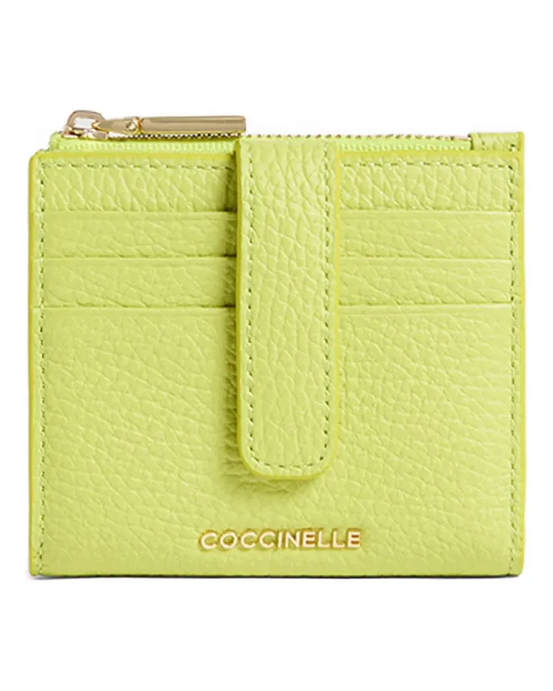 Coccinelle Portemonnaie mit Druckknopf - Grün Grün