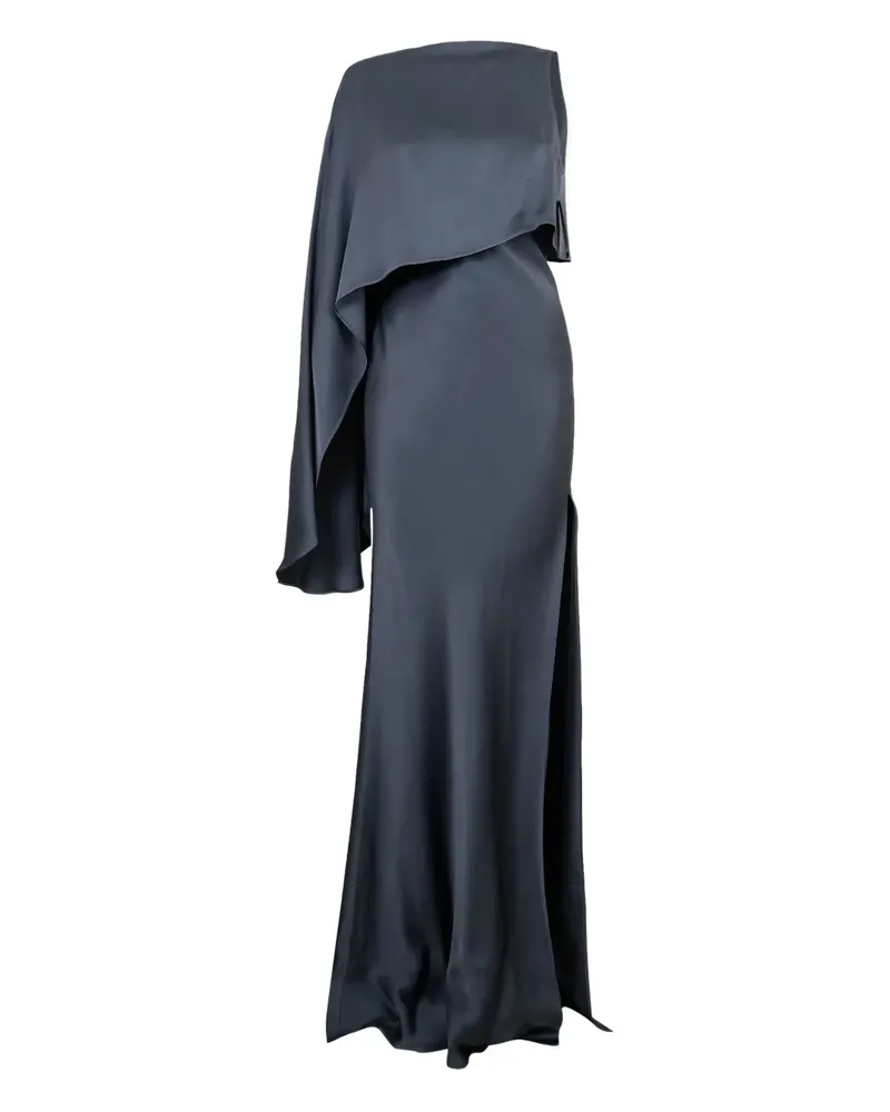 LAPOINTE Drapierte Robe mit asymmetrischen Ärmeln - Blau Blau