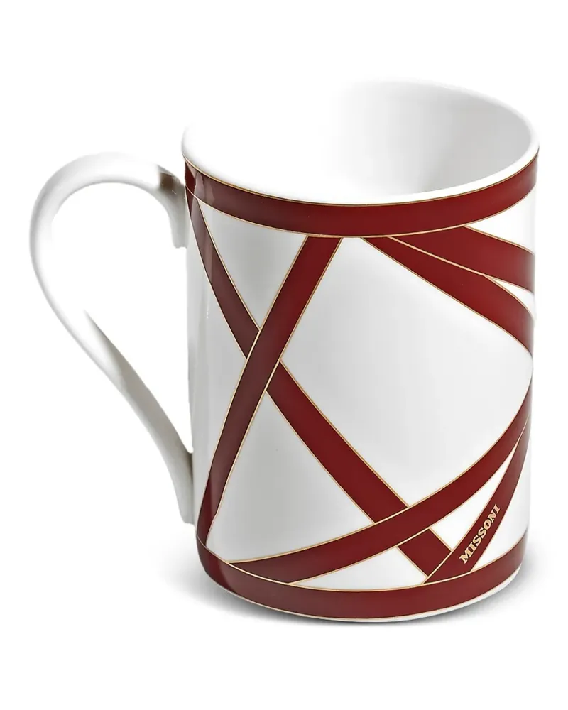 Missoni Home Nastri geometric-print mug - Weiß Weiß