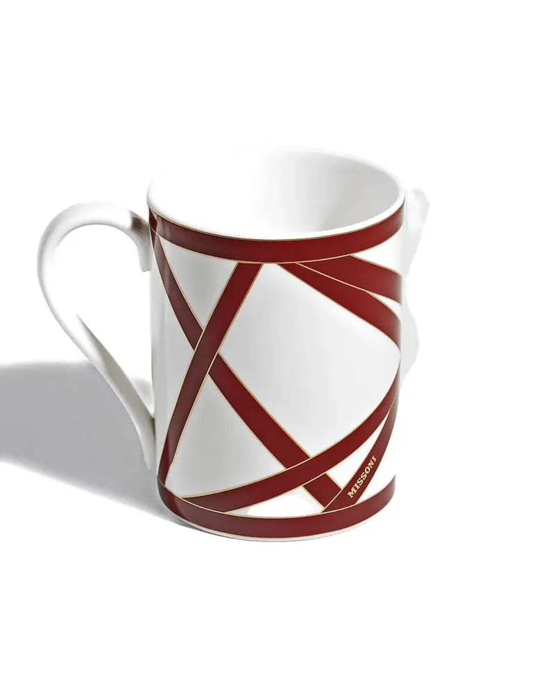 Missoni Home Nastri geometric-print mug - Weiß Weiß