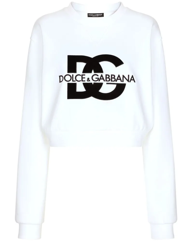 Dolce & Gabbana Sweatshirt mit Logo-Print - Weiß Weiß