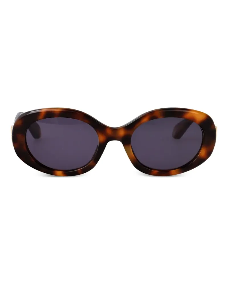 Roberto Cavalli Sonnenbrille mit ovalem Gestell - Braun Braun