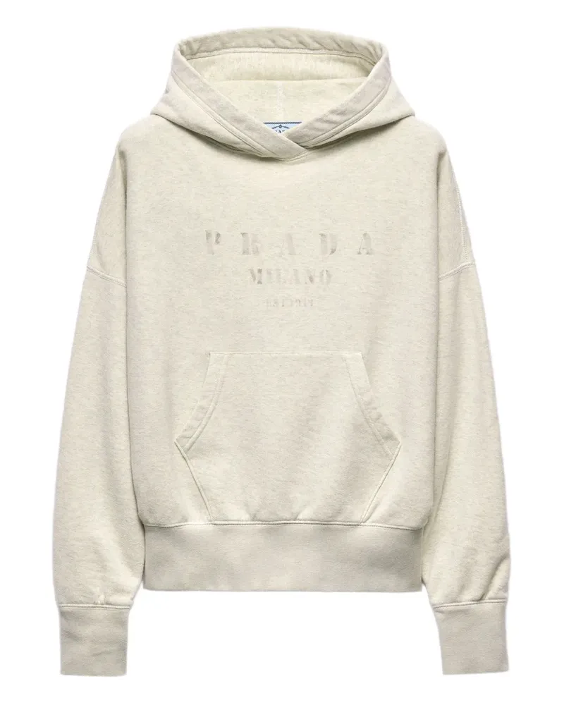 Prada Hoodie aus Jersey - Nude Nude