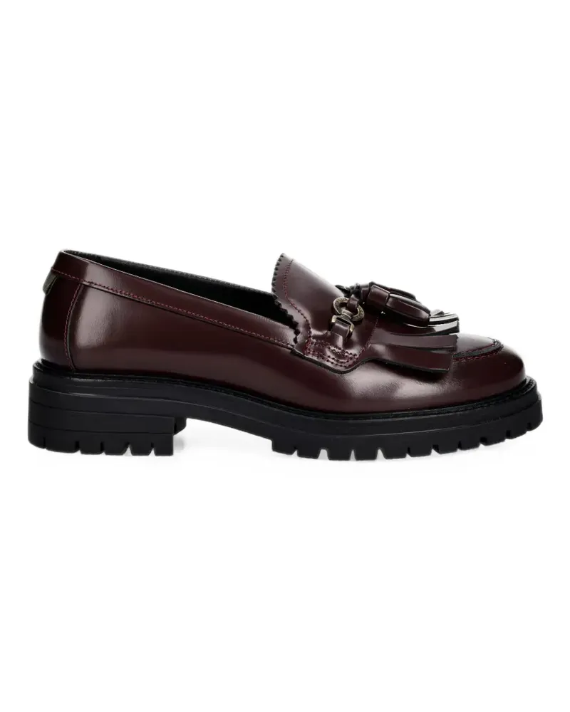 Barbour Ava Kiltie Loafer mit Quasten - Rot Rot
