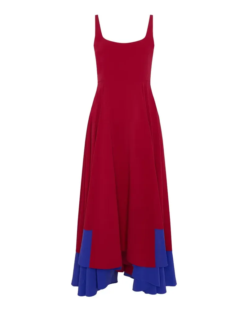 Roksanda Ilincic Ausgestelltes Awn Midikleid in Colour-Block-Optik - Rot Rot