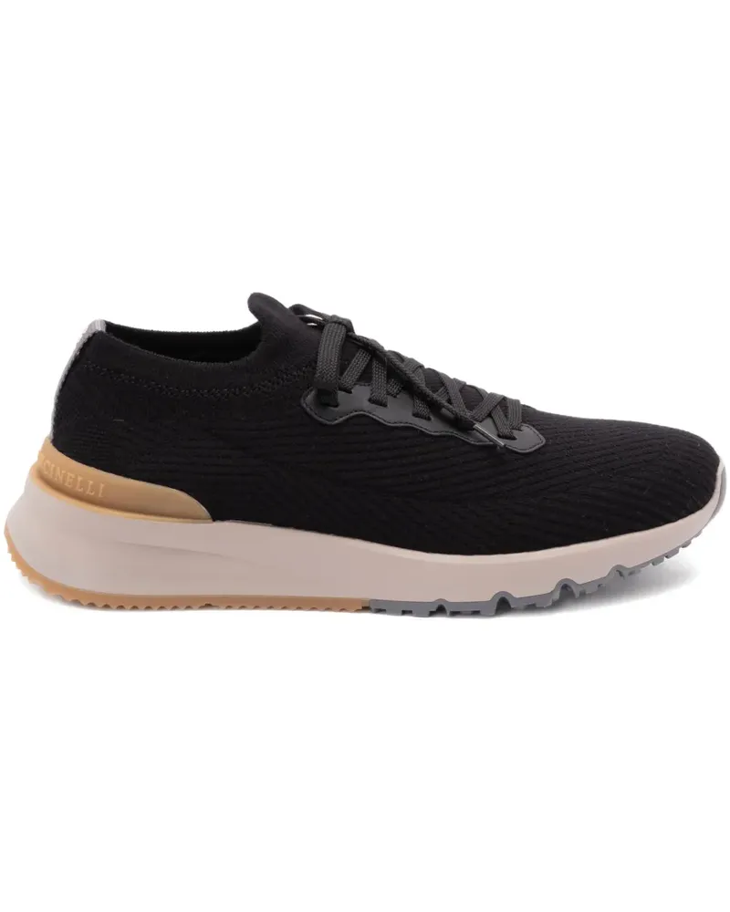 Brunello Cucinelli Sneakers mit Schnürung - Schwarz Schwarz