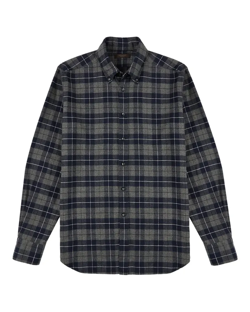 Glanshirt Kariertes Hemd - Blau Blau