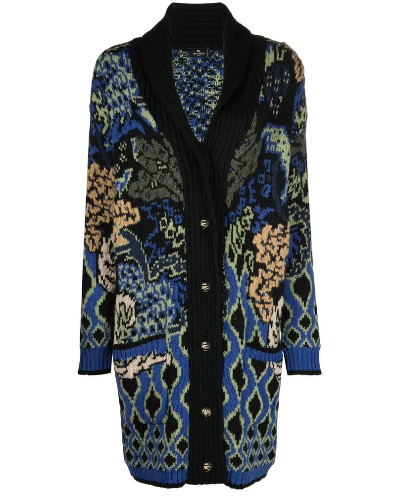 Etro Bestickter Cardigan - Schwarz Schwarz