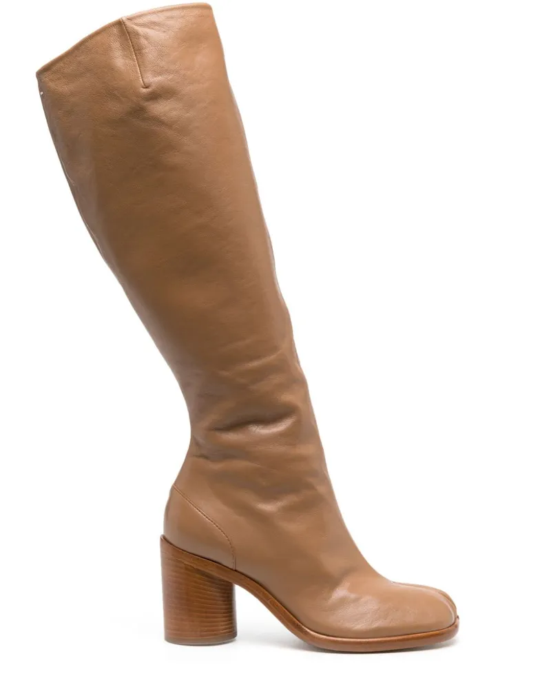 Maison Margiela Kniehohe Tabi Stiefel 80mm - Braun Braun