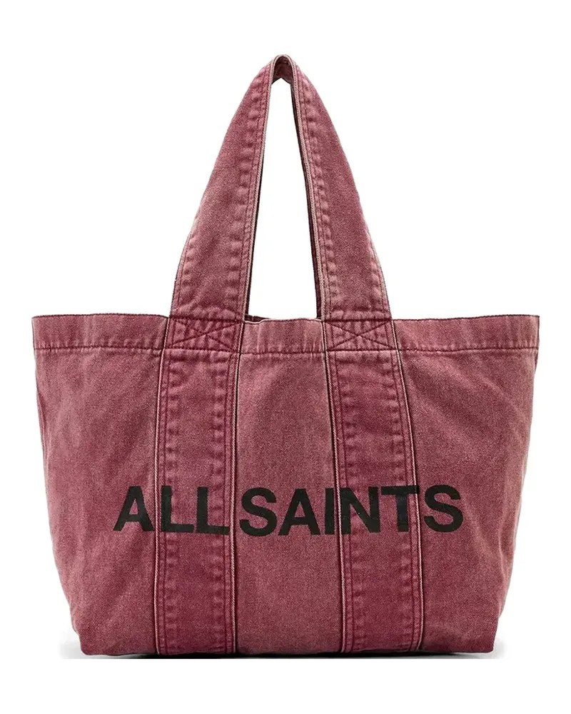 AllSaints logo-print tote bag - Rot Rot