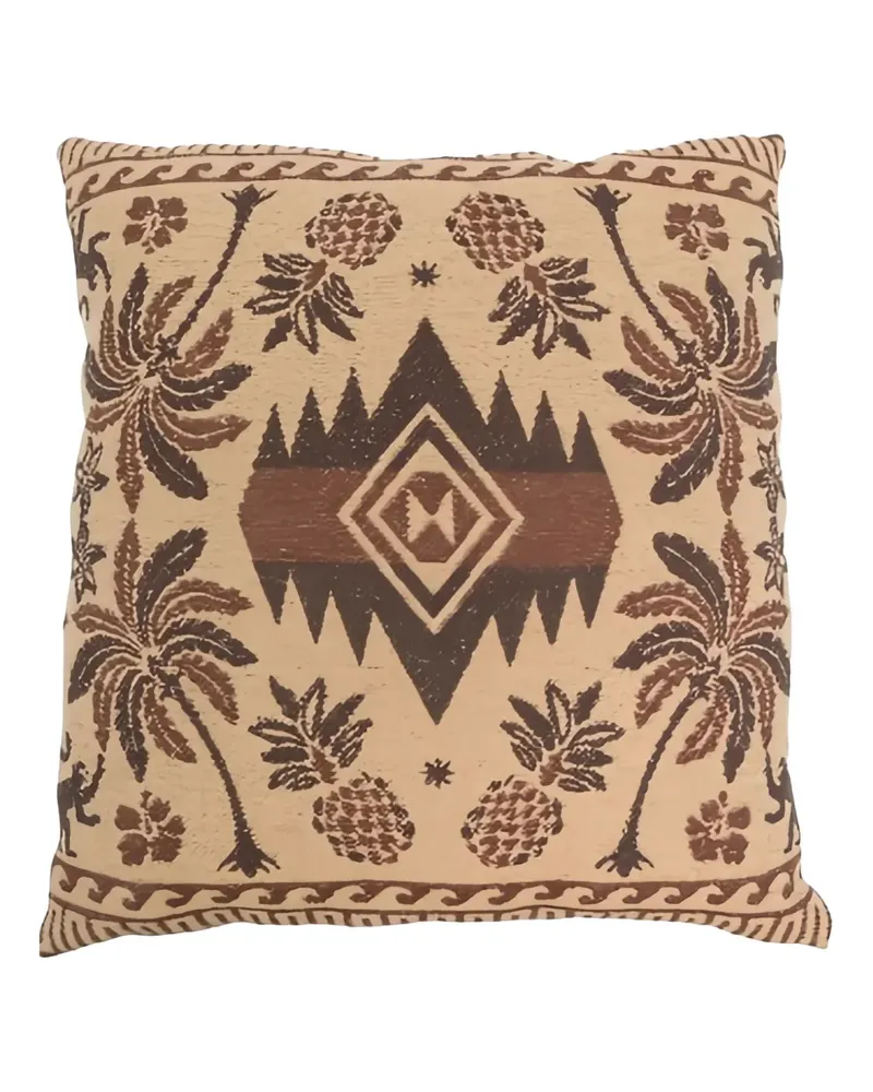 Alanui Schal mit Palmen und Ananas - Nude Nude