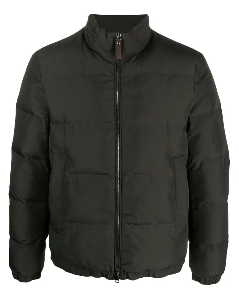 Canali Gefütterte Jacke mit Reißverschluss - Grün Grün