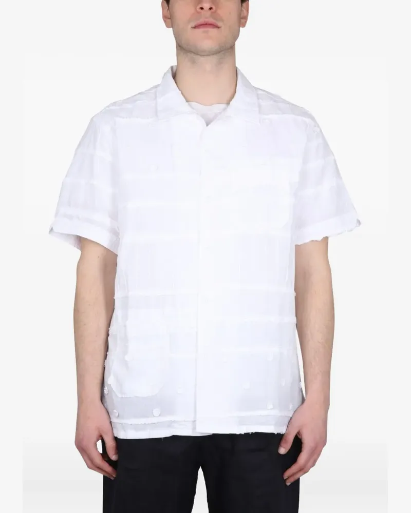 Engineered Garments embroidered shirt - Weiß Weiß