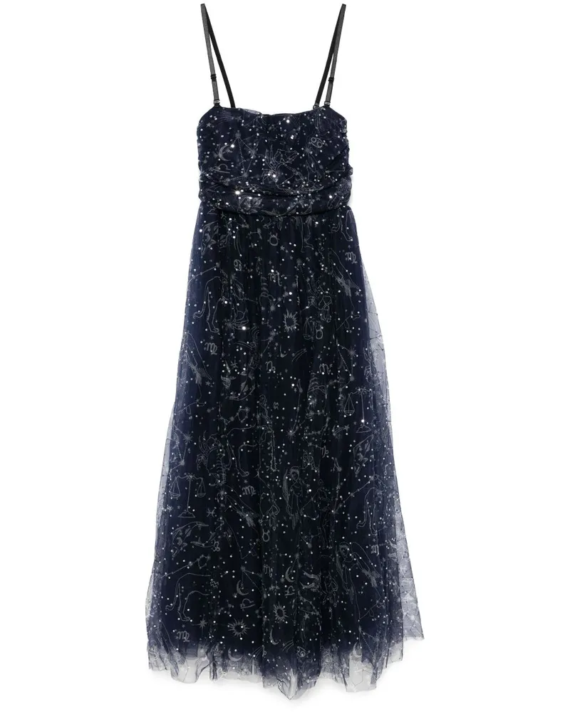 STAUD Bettina Midikleid - Blau Blau