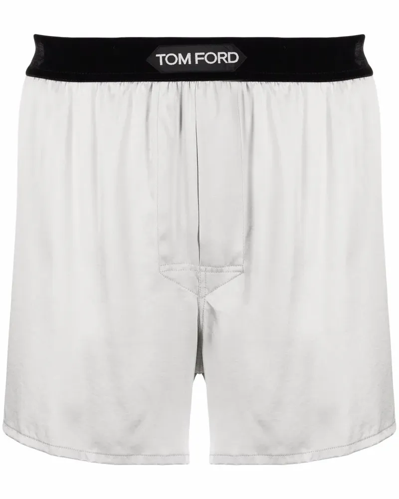 Tom Ford Boxershorts aus Seide - Grau Grau