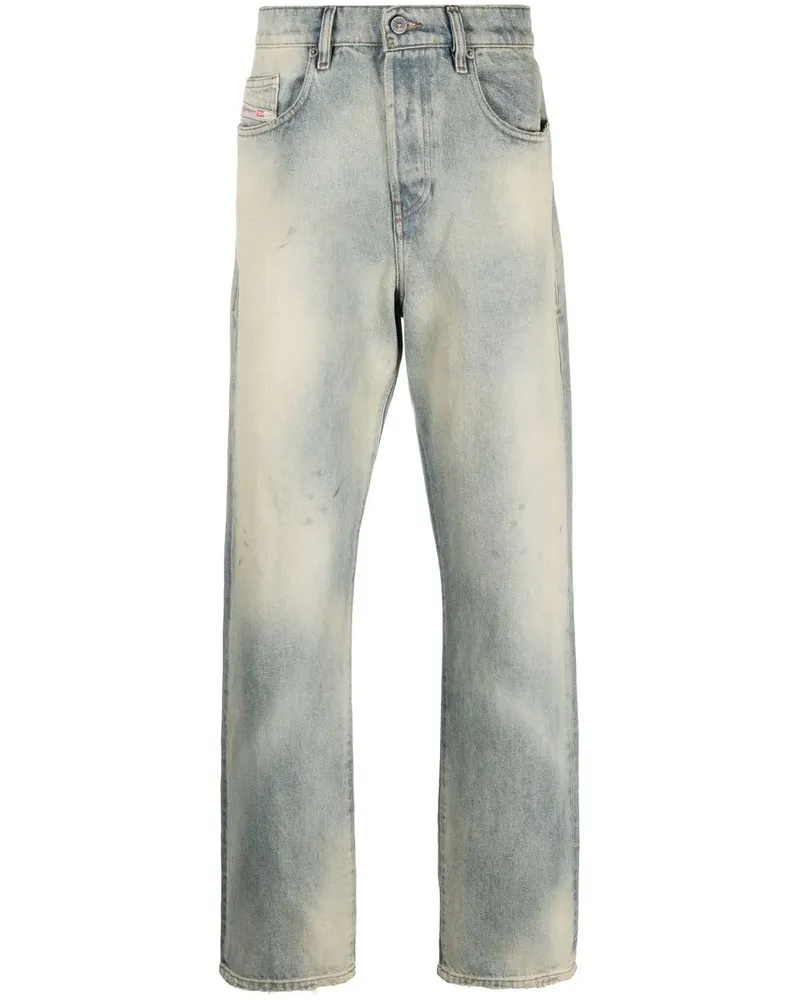 Diesel D-Viker Straight-Leg-Jeans - Blau Blau