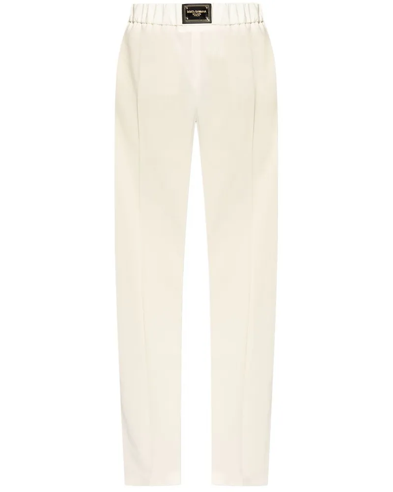 Dolce & Gabbana Hose mit hohem Bund - Weiß Weiß