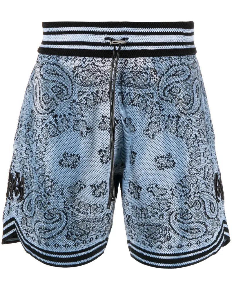 Amiri Segelshorts mit Paisley-Print - Blau Blau