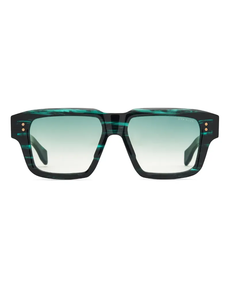 DITA Eliux Sonnenbrille mit eckigem Gestell - Grün Grün