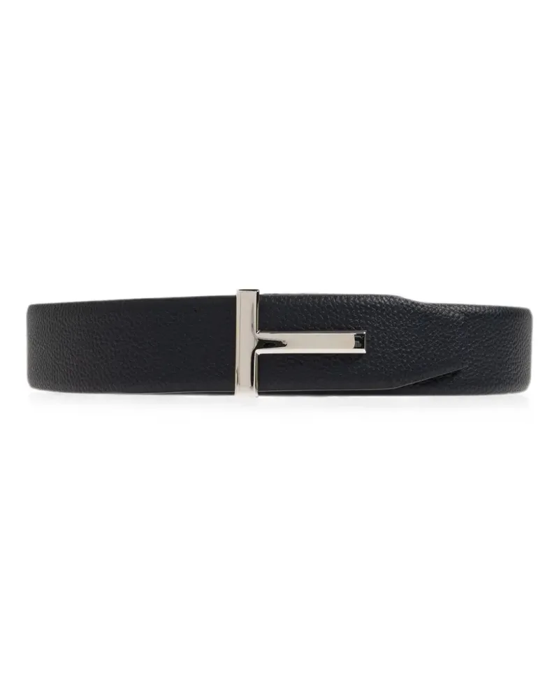 Tom Ford reversible T-buckle belt - Blau Blau