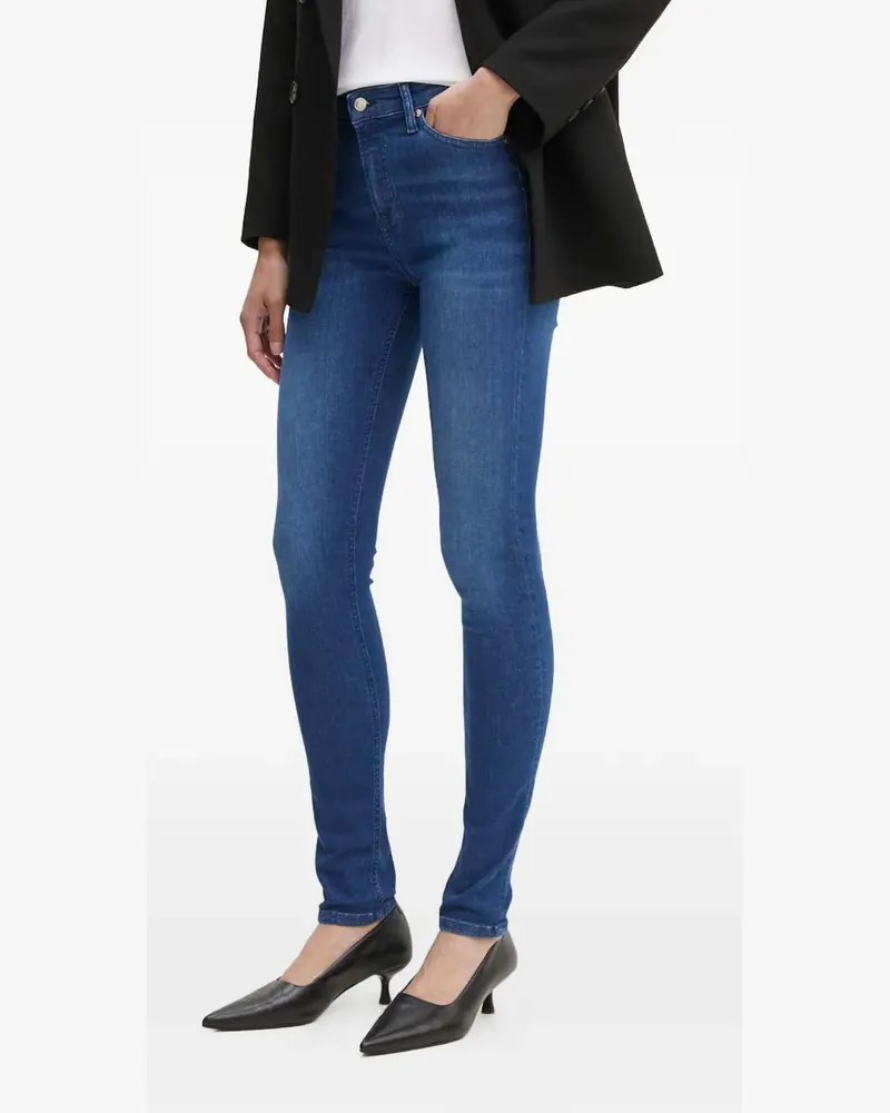 Marc O'Polo logo-patch jeans - Blau Blau