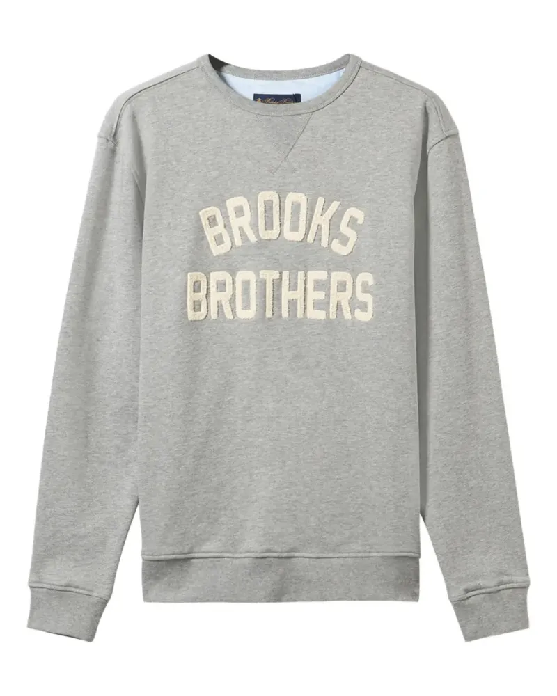 Brooks Brothers Sweatshirt mit Logo-Stickerei - Grau Grau