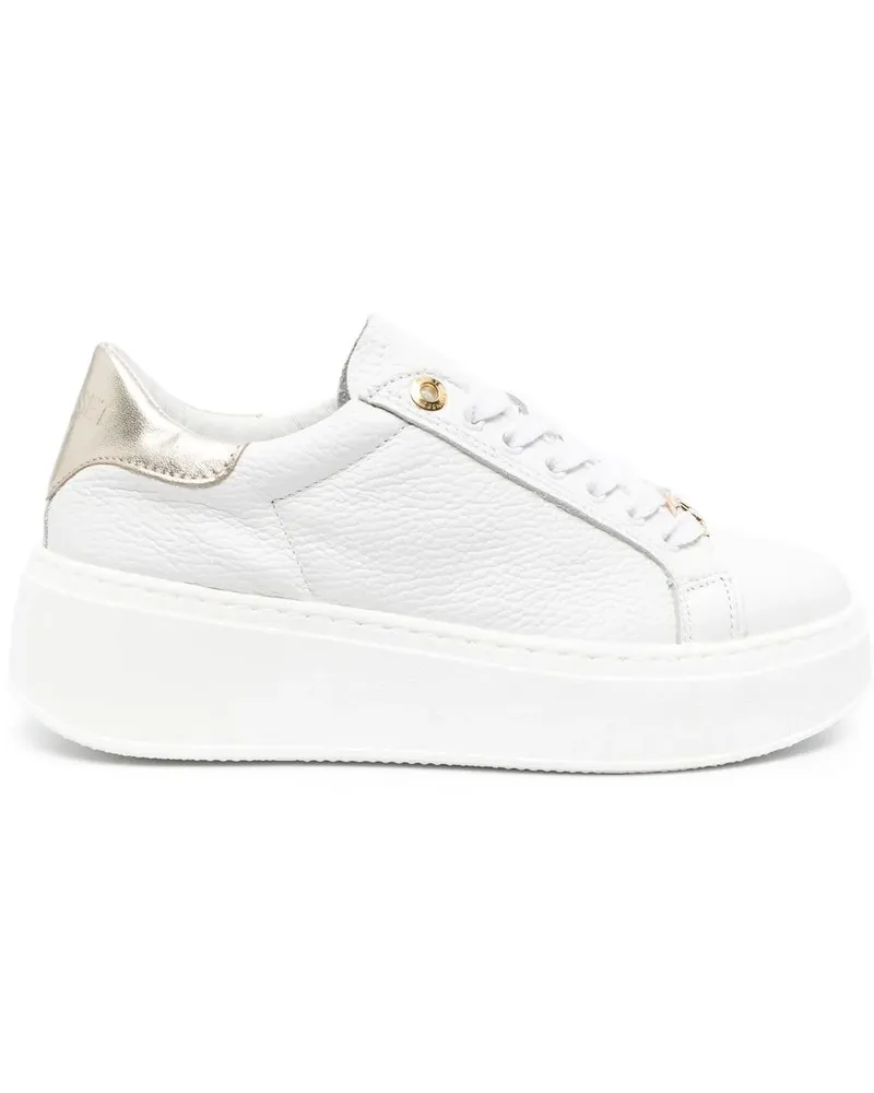 Twin-Set Sneakers mit Kontrastferse - Weiß Weiß