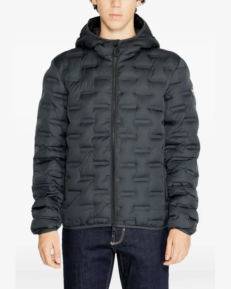 Replay quilted hooded jacket - Blau Blau