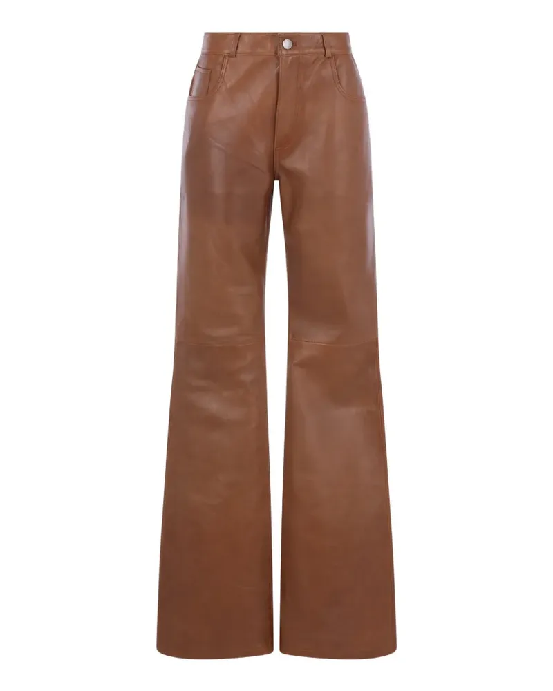 Haikure Lederhose mit weitem Bein - Braun Braun