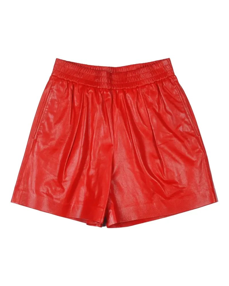 Brunello Cucinelli Plissierte Shorts - Rot Rot