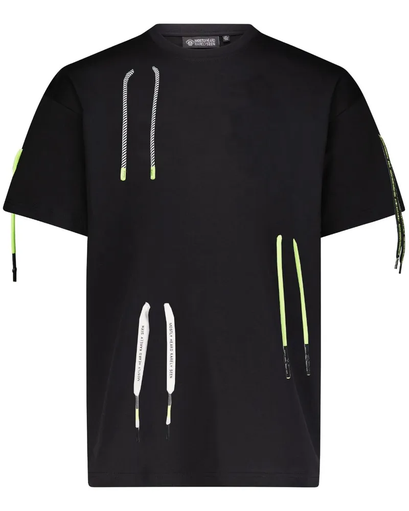 Mostly Heard Rarely Seen T-Shirt mit Kordelzug - Schwarz Schwarz
