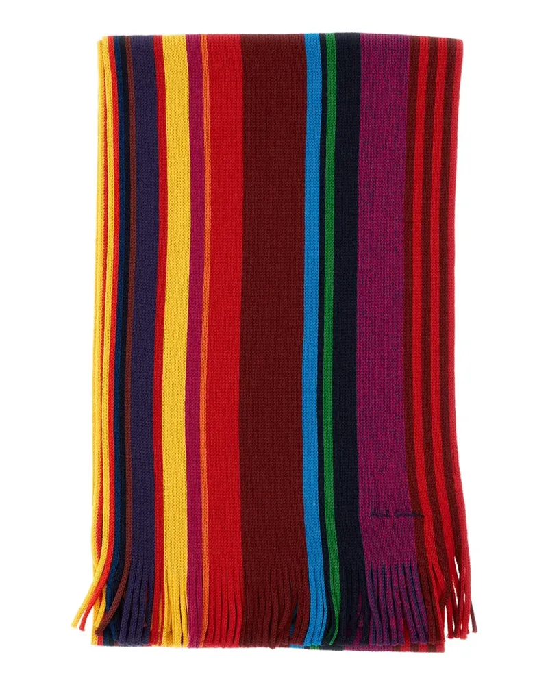 Paul Smith signature-stripe wool scarf - Braun Braun