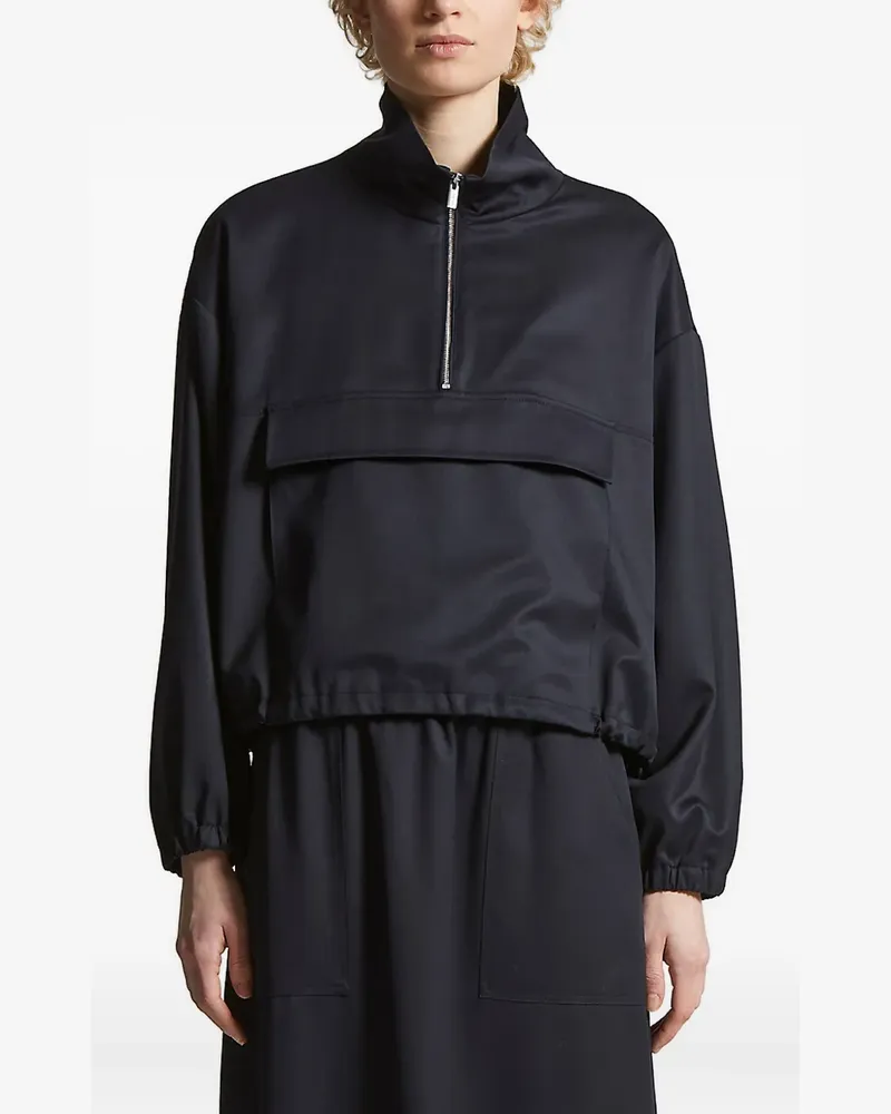 Peserico Sweatshirt mit Reißverschluss - Schwarz Schwarz
