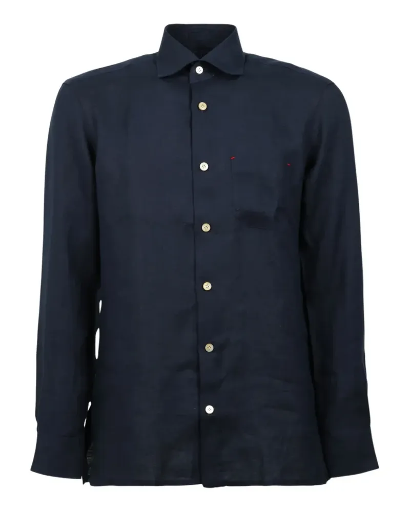 Kiton Nerano shirt - Blau Blau