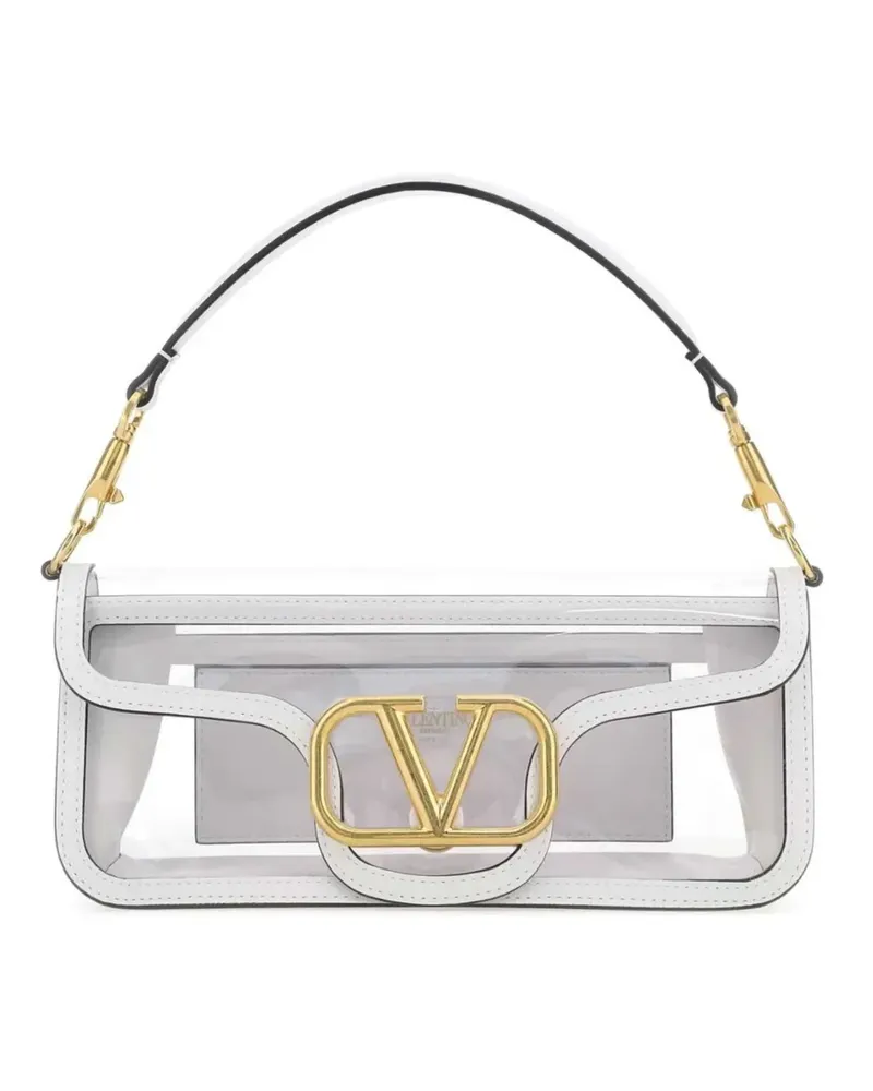 Valentino Garavani Schultertasche mit VLogo - Weiß Weiß