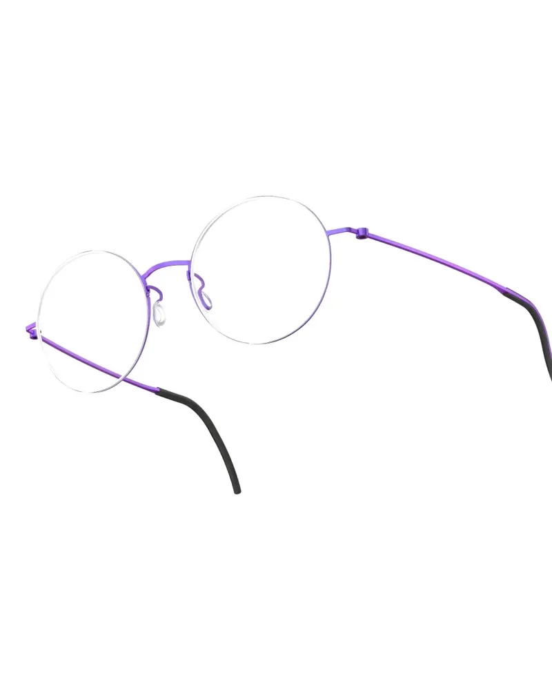 Lindberg Brille aus Titan mit rundem Gestell - Violett Violett