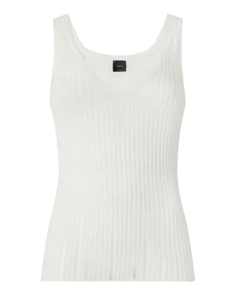 Pinko ribbed sleeveless vest - Nude Nude
