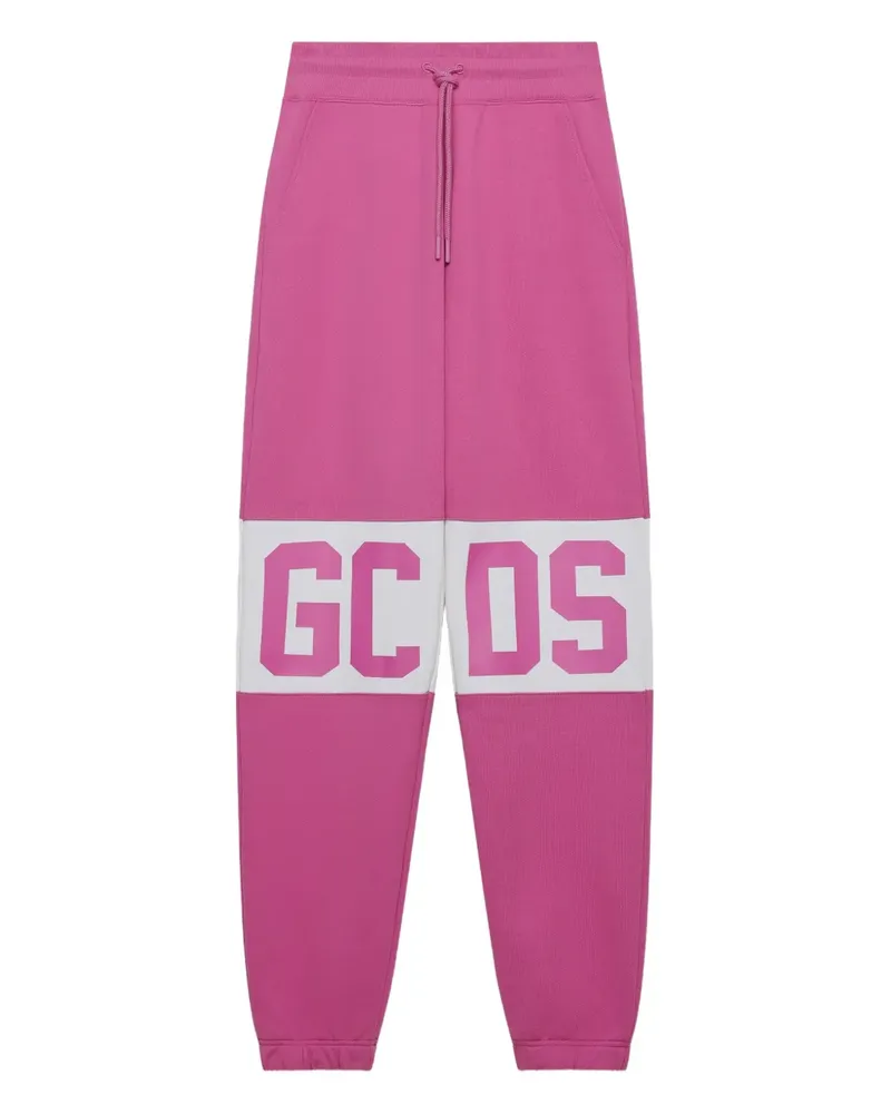 GCDS Jogginghose mit Logo-Print - Rosa Rosa