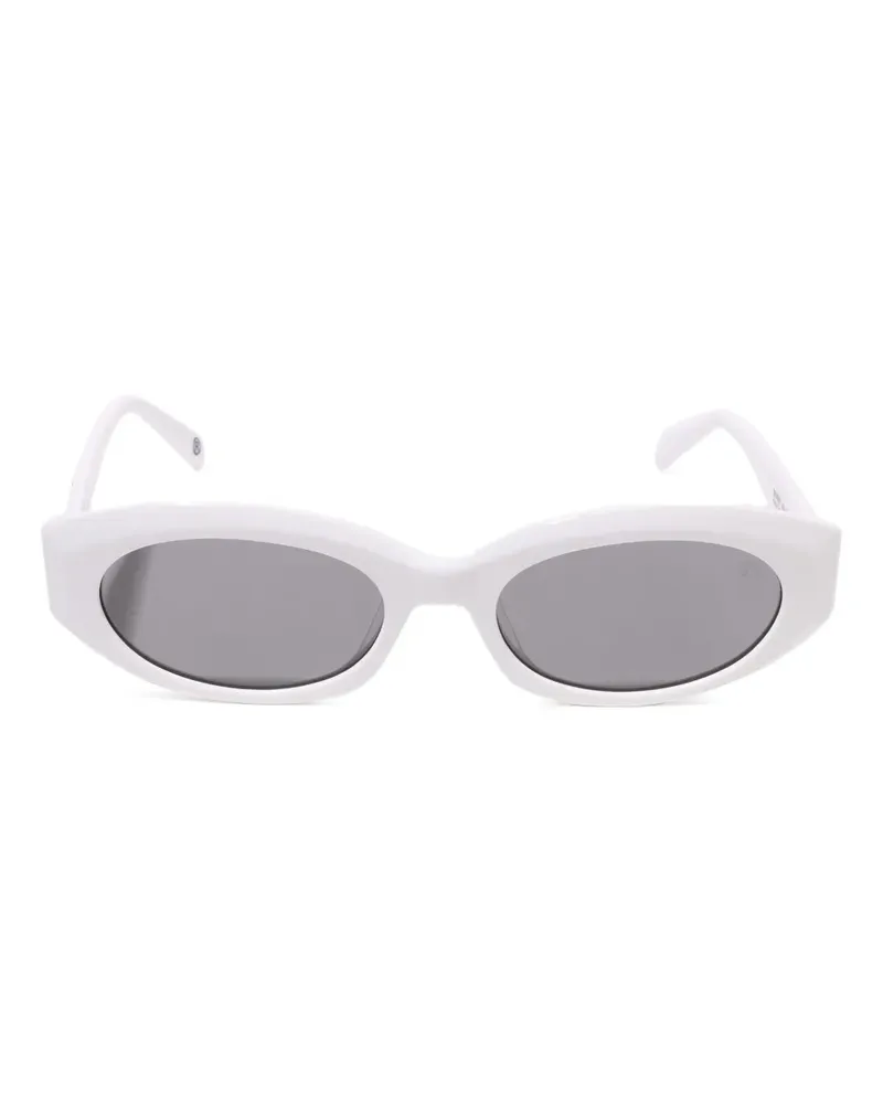 BAPE Sonnenbrille mit ovalem Gestell - Weiß Weiß
