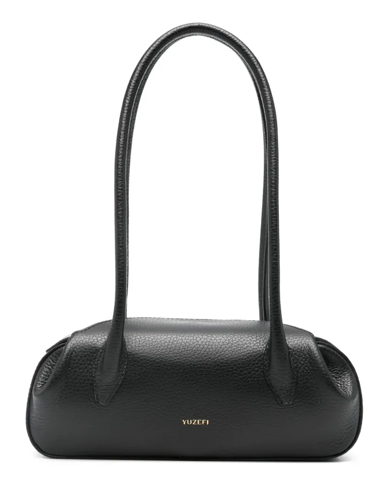 YUZEFI mini Oyster shoulder bag - Schwarz Schwarz