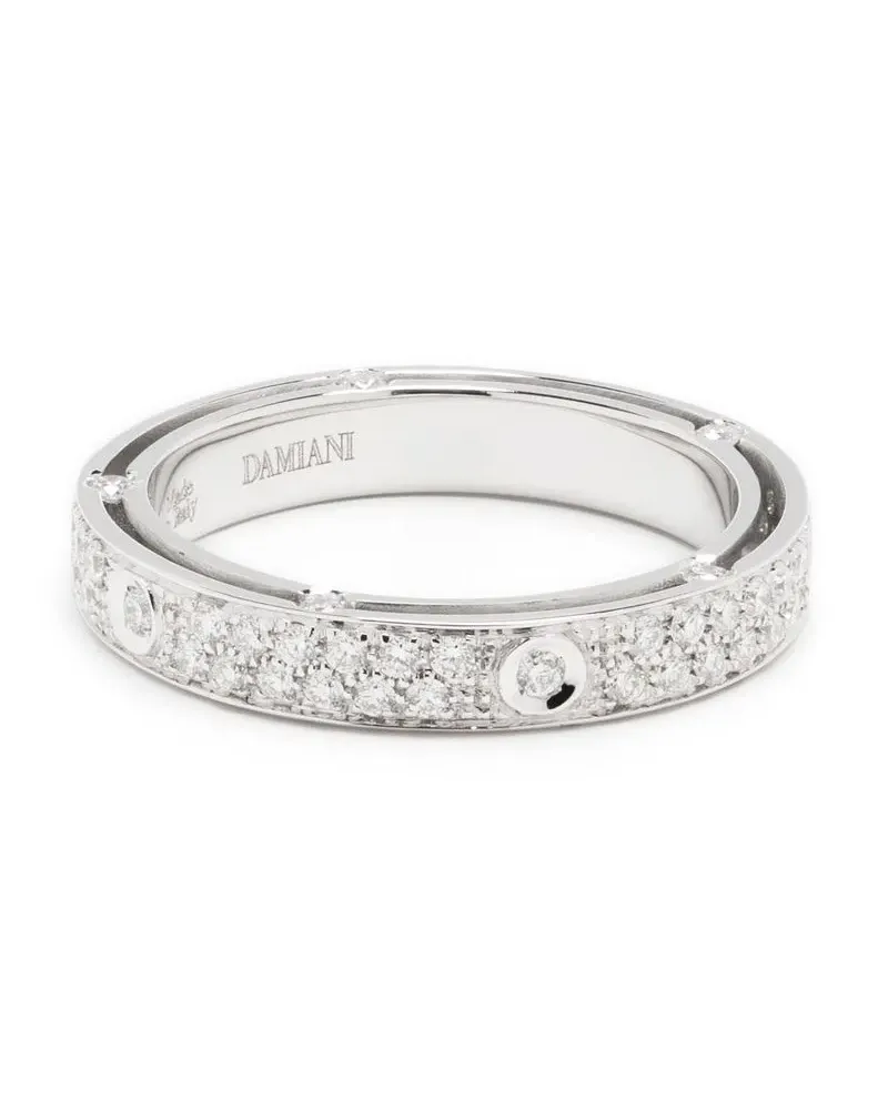 DAMIANI 18kt Weißgoldring mit Diamanten - Silber Silber