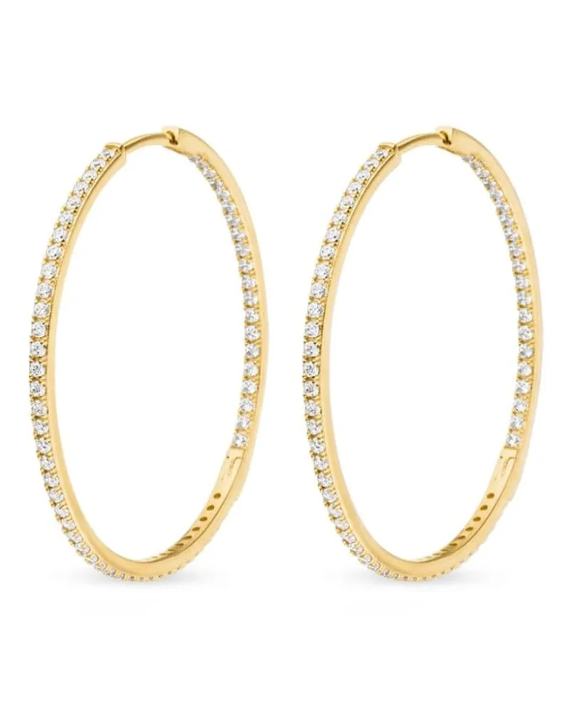 VEYNOU 14kt Cleo Big Gelbgoldcreolen mit Diamanten Gold
