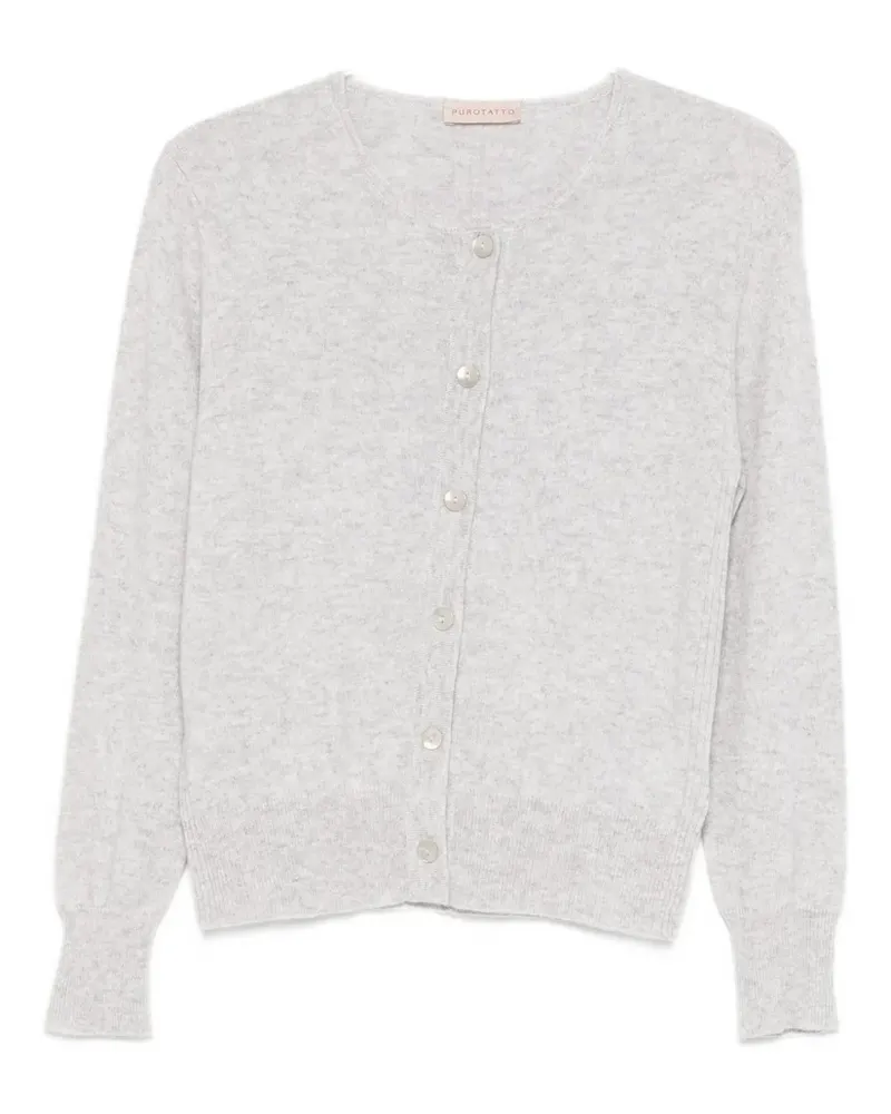 Purotatto buttoned cardigan - Grau Grau